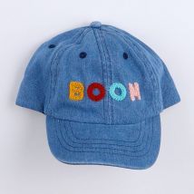 Casquette "BOOM" bleu - Chamaye - Bleu - mixte & 7/12 ans" - Neuf