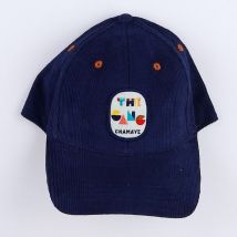 Casquette velours "THE GANG" bleu - Chamaye - Bleu - mixte & 9 mois à 2 ans" - Neuf