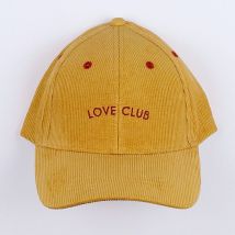 Casquette " LOVE CLUB" jaune - Chamaye - Jaune - garçon & 7/12 ans" - Neuf