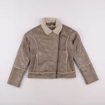 Veste simili cuir marron - Garcia - Marron - fille & 10 ans - Seconde main