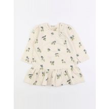 Robe beige, vert - Petit Piao - Beige - fille & 12 mois - Neuf