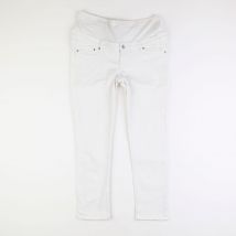 Jean grossesse blanc - H&M - Blanc - femme & 40 - Seconde main