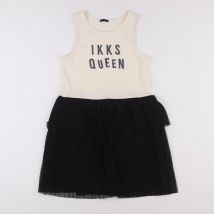 Robe beige, noir - IKKS - Beige - fille & 8 ans - Seconde main