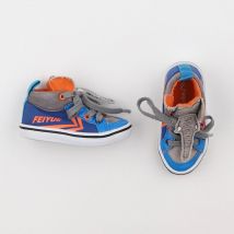 Tennis à scratch/ lacets bleu - Feiyue - Bleu - garçon & pointure 21 - Seconde main