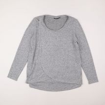 Tee-shirt allaitement, grossesse gris - Kiabi - Gris - femme & 42 à 44 - Seconde main