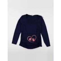 Tee-shirt grossesse bleu, rose - La Halle - Bleu - femme & 44 à 46 - Seconde main