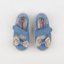 Tennis à scratch/ lacets bleu - Cienta - Bleu - fille & pointure 19 - Seconde main