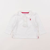 Polo blanc - Ralph Lauren - Blanc - fille & 9 mois - Seconde main
