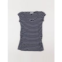 Tee-shirt grossesse blanc, bleu - Envie de fraise - Blanc - femme & 36 à 38 - Seconde main