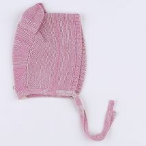 Bonnet rose, gris (neuf) - Bayiri - Gris - mixte & 6/12 mois - Neuf