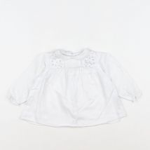 Blouse blanc - Tartine & Chocolat - Blanc - fille & 12 mois - Seconde main