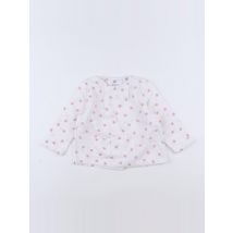 Blouse blanc, rose - La Redoute - Blanc - fille & 12 mois - Seconde main