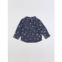Chemise bleu, blanc - Cadet Rousselle - Blanc - garçon & 18 mois - Seconde main