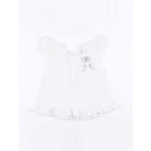 Tee-shirt blanc - Mayoral - Blanc - fille & 12 mois - Seconde main
