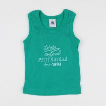 Débardeur vert - Petit Bateau - Vert - garçon & 12 mois - Seconde main