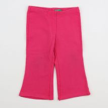 Pantalon rose - Benetton - Rose - fille & 12 mois - Seconde main