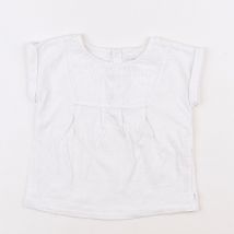 Blouse blanc - Obaïbi - Blanc - fille & 12 mois - Seconde main