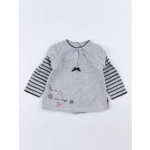 Tee-shirt gris - Terre de marins - Gris - fille & 12 mois - Seconde main