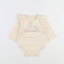 Body vetement beige - Vertbaudet - Beige - fille & 3 mois - Seconde main