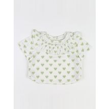 Blouse n°2 blanc,vert (neuf) - Holi & Love - Blanc - fille & 12/18 mois - Neuf
