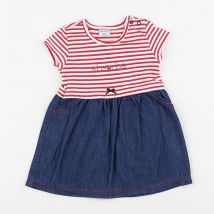 Robe blanc, bleu, rouge - Absorba - Blanc - fille & 6 mois - Seconde main