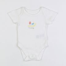 Body blanc - Marks & Spencer - Blanc - garçon & 1 mois - Seconde main