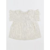 Blouse blanc, argent (état neuf) - Louis Louise - Argent - fille & 12 mois - Neuf