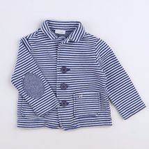 Veste bleu, blanc - Il Gufo - Blanc - garçon & 12 mois - Seconde main