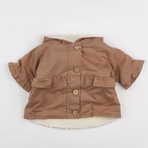 Manteau marron (état neuf) - Play Up - Marron - fille & 3 mois - Neuf