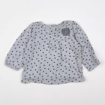 Tee-shirt gris - Natalys - Gris - fille & 12 mois - Seconde main