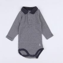 Body vetement gris - Petit Bateau - Gris - garçon & 3 mois - Seconde main