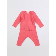 Pyjama coton rose - Bonpoint - Rose - fille & 1 mois - Seconde main