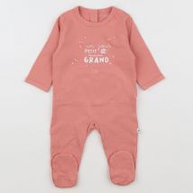 Pyjama orange - Vertbaudet - Orange - fille & 3 mois - Seconde main