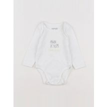 Body blanc, jaune - Vertbaudet - Blanc - fille & 3 mois - Seconde main