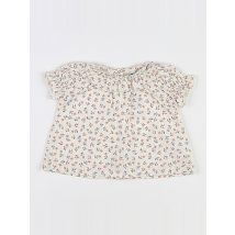 Blouse beige, rose (état neuf) - The new society - Beige - fille & 3 mois - Neuf