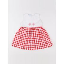 Robe blanc, rouge - Acanthe - Blanc - fille & 18 mois - Seconde main
