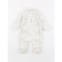 Pyjama velours blanc - Cadet Rousselle - Blanc - garçon & 1 mois - Seconde main