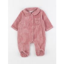 Pyjama velours rose - Vertbaudet - Rose - fille & 1 mois - Seconde main