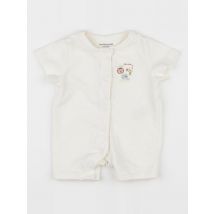 Pyjama coton blanc - Vertbaudet - Blanc - garçon & 1 mois - Seconde main