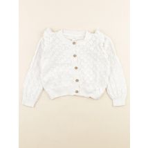 Gilet blanc - Newbie - Blanc - fille & 1 an à 2 ans - Seconde main