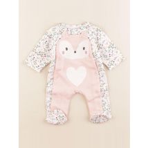 Pyjama coton rose - Vertbaudet - Rose - fille & 1 mois - Seconde main