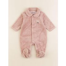 Pyjama velours rose - Vertbaudet - Rose - fille & 1 mois - Seconde main