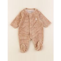 Pyjama velours marron - Vertbaudet - Marron - garçon & 1 mois - Seconde main