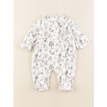 Pyjama velours blanc - Vertbaudet - Blanc - garçon & 1 mois - Seconde main