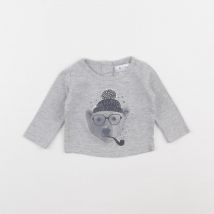 Tee-shirt gris - La Redoute - Gris - garçon & 1 mois - Seconde main