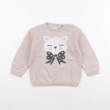 Pull rose - H&M - Rose - fille & 12/18 mois - Seconde main