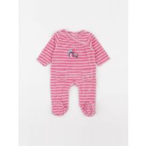 Pyjama velours rose - Vertbaudet - Rose - fille & 1 mois - Seconde main