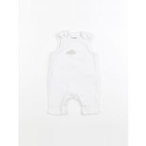 Pyjama coton blanc - Vertbaudet - Blanc - garçon & 1 mois - Seconde main