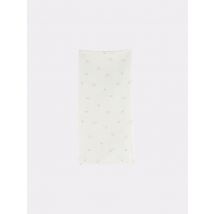 Lange fleuri en coton organique écru - Little Cigogne - Beige - fille & - Neuf