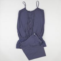 Pyjama grossesse coton bleu - Vertbaudet - Bleu - femme & 46 à 48 - Seconde main